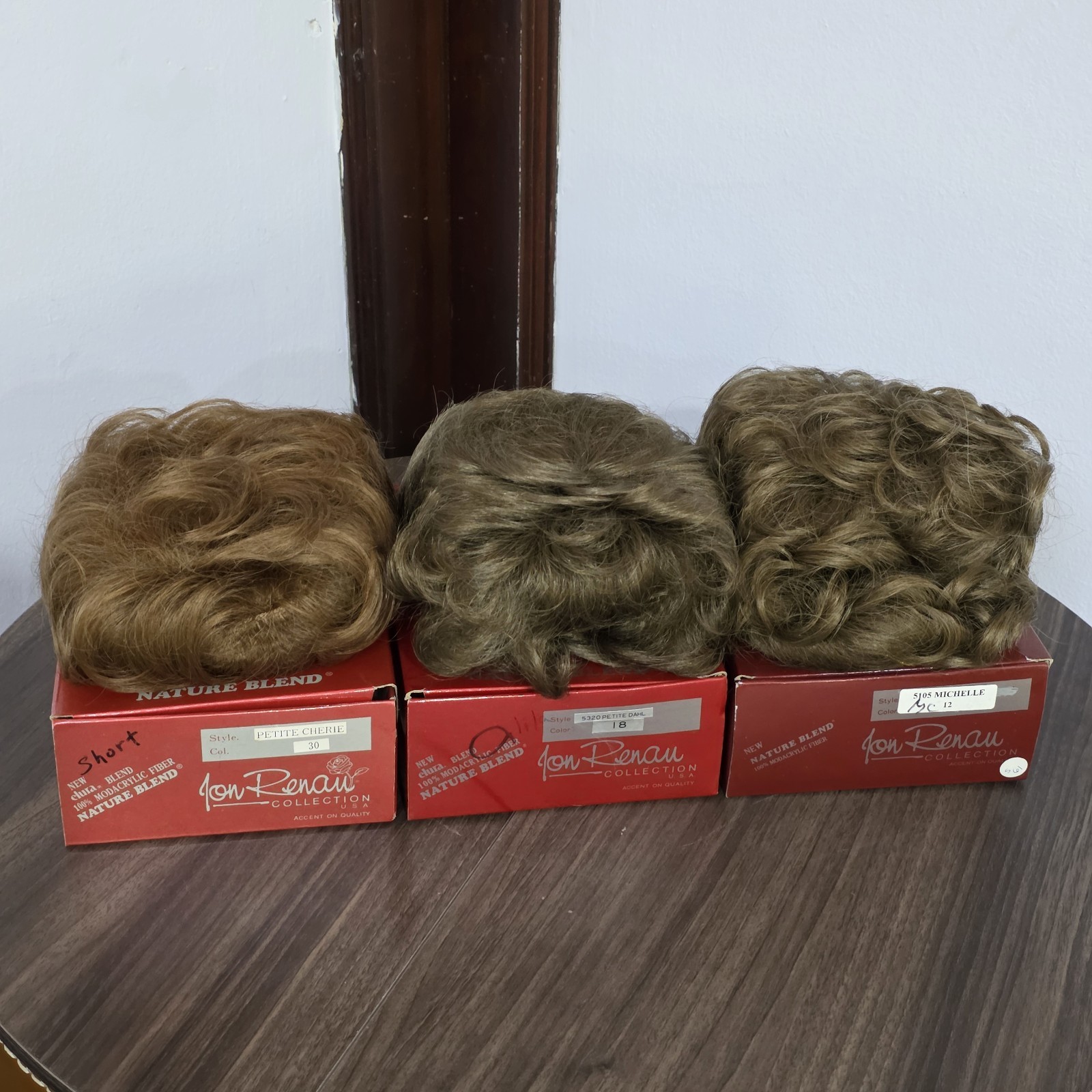 Lot of 15 Vintage Jon Renau Synthetic Wigs – Various Styles and Colors