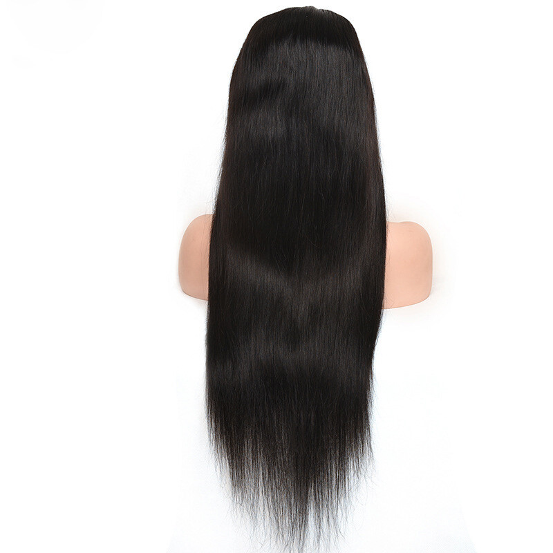 T-part 4*1 Lace Wig Brazilian 100% Human Hair Natural Color Straight Body Wave