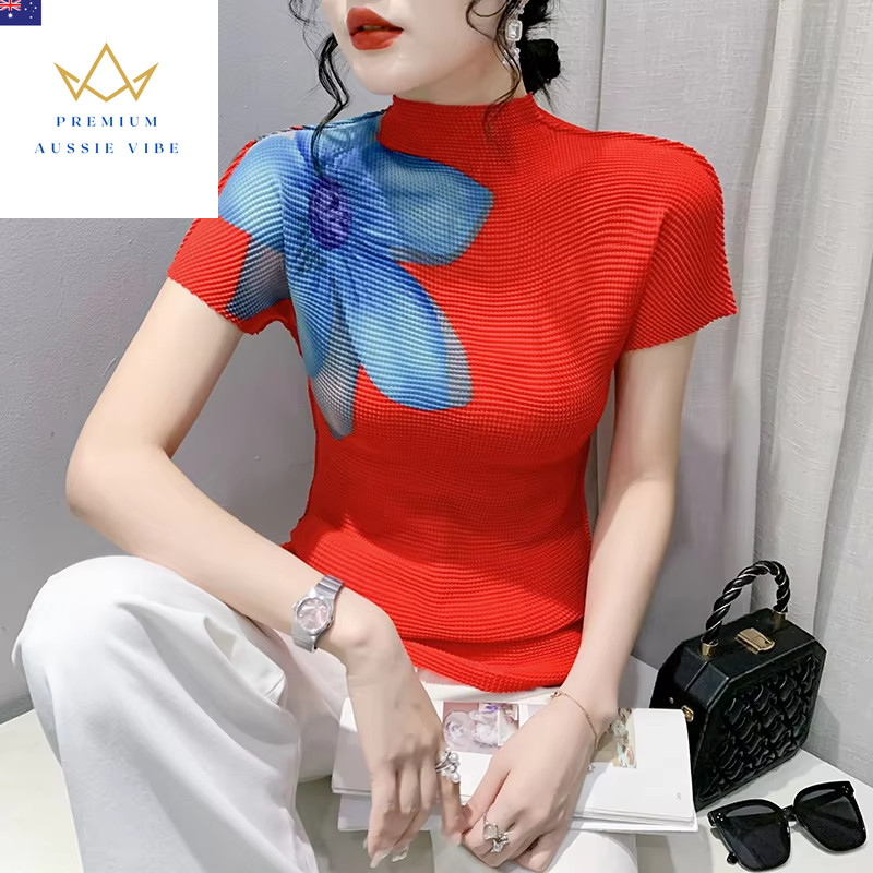 2023 New Summer European Clothes High Quality T-Shirt Women Fashion Design Sexy