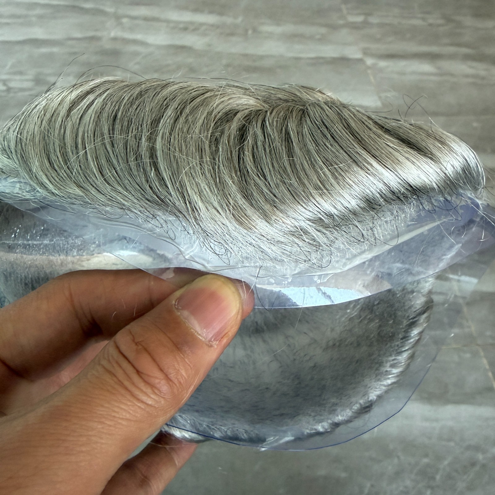 Ultra thin skin Toupee Men Hair Replacement pieces with Natural Hairline Units