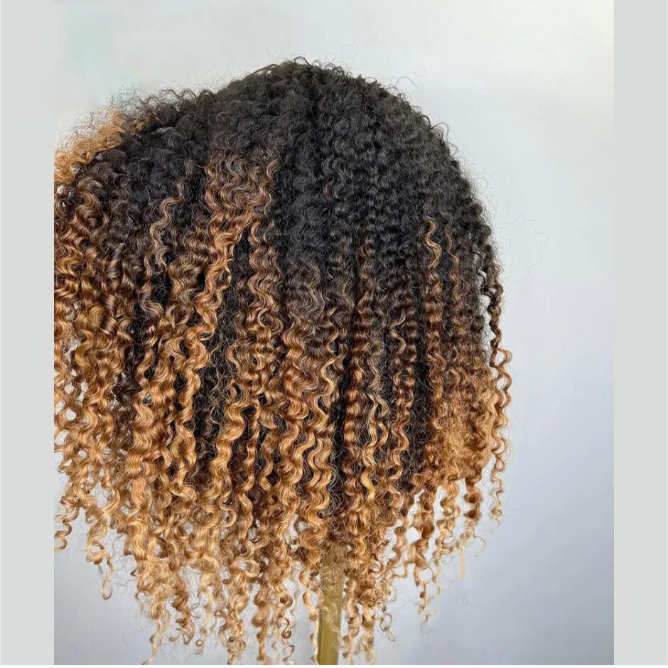 Ombre Blonde Long 200% Density 13×4 Lace Front 100% Human Hair Wig
