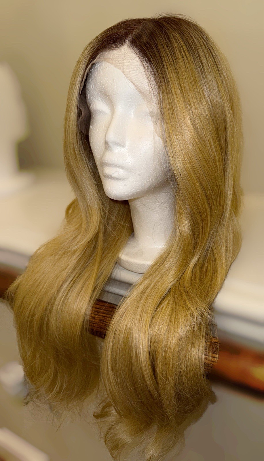 Gorgeous,26Inch,Golden Blonde,200% Density,MixedBlend Hair,Layered,LaceFront Wig