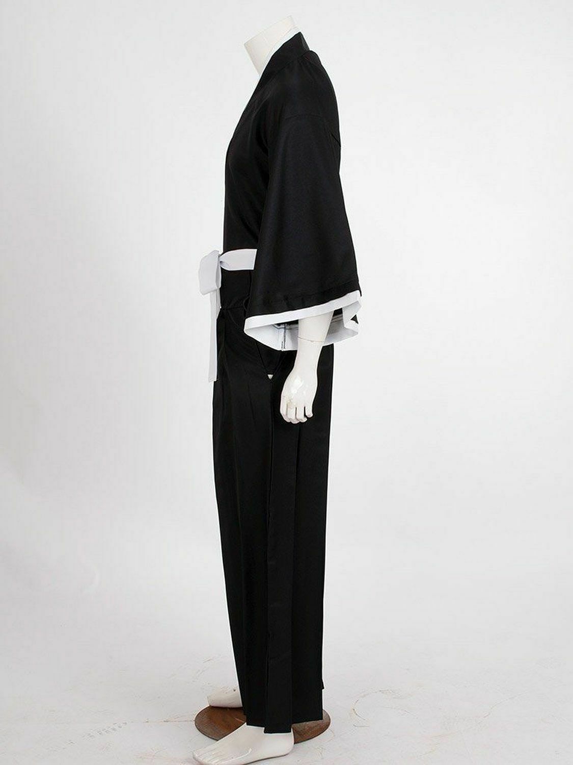 Bleach Kurosaki Ichigo Robe Cloak Coat Japanese Anime Cosplay Halloween Costume