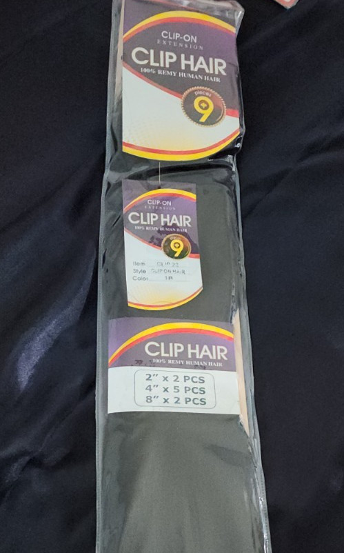 Remy Human Hair Clip In Extensions 9PCS Full Head Set 16″ 18″ 22″ Clip-On Hair