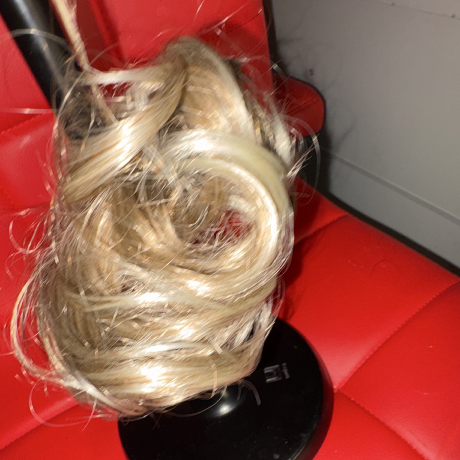 Medium Blond Wavy Hairpiece Scrunchy for Women Natural Look Bun Hair Style