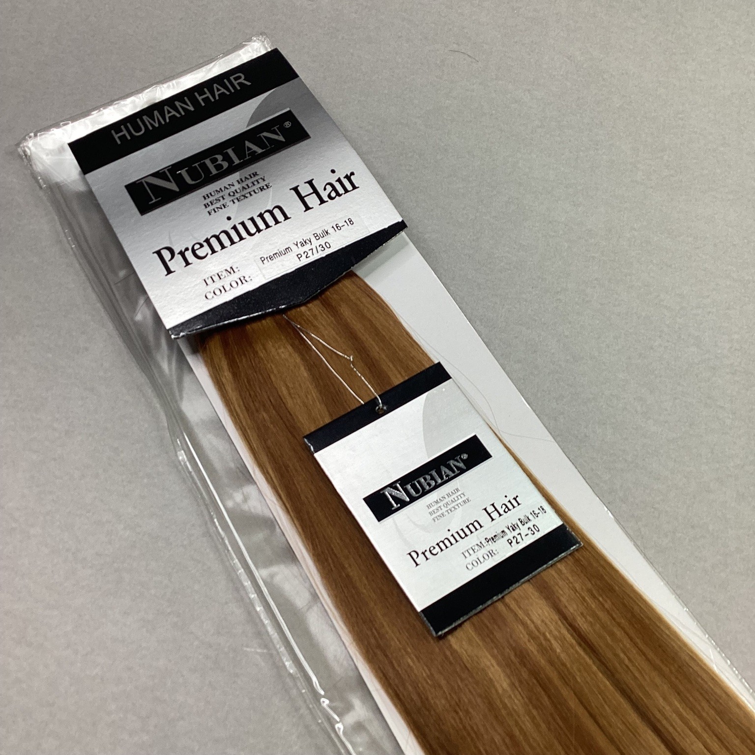 NUBIAN Premium Human Hair Yaky Bulk 16-18 P27-30 Hair Extensions