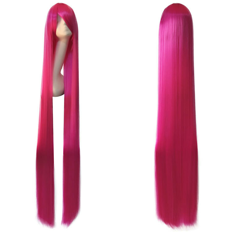 wigs Popular Extra Long Cosplay High Temp Wig Multi-color optional/ 60″ 150cm