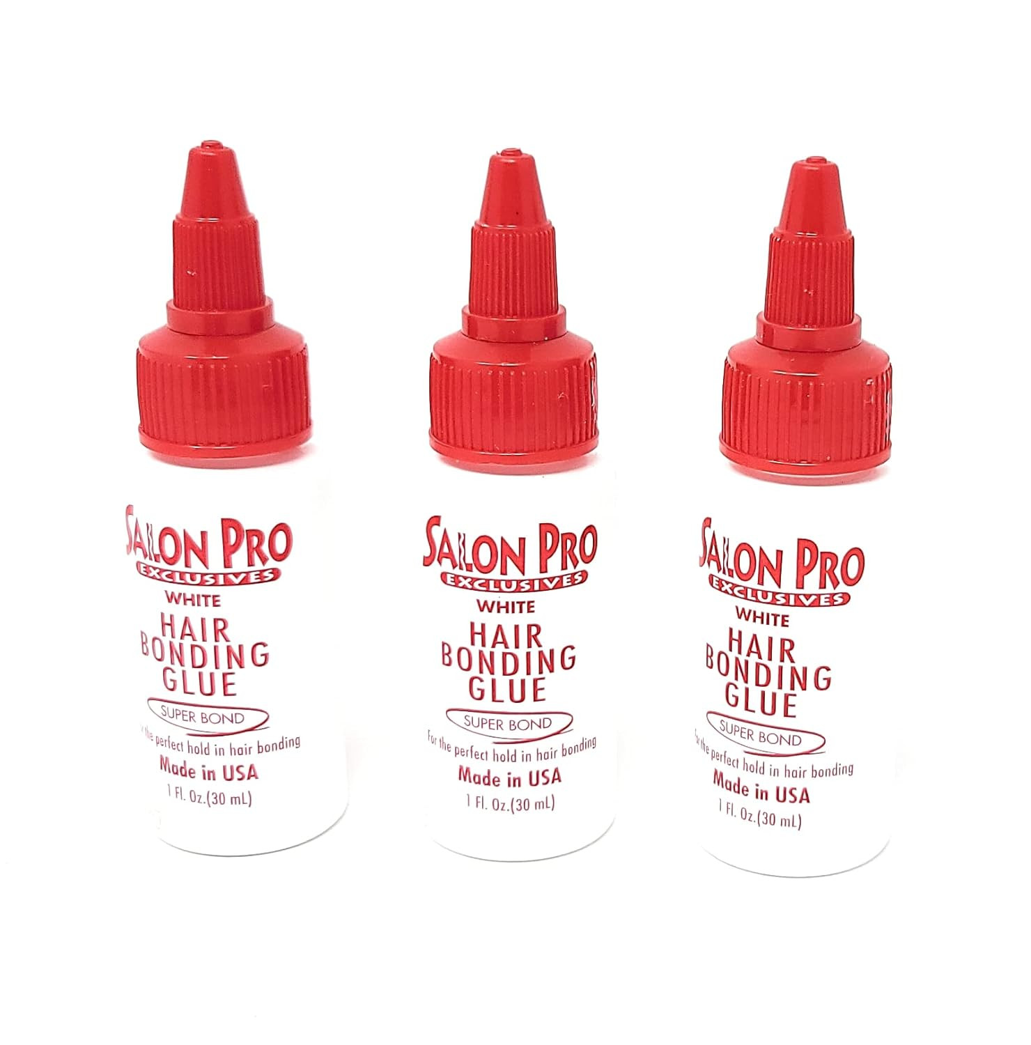 White Hair Bonding Glue [Super Bond] 1 Oz,Pack of 3