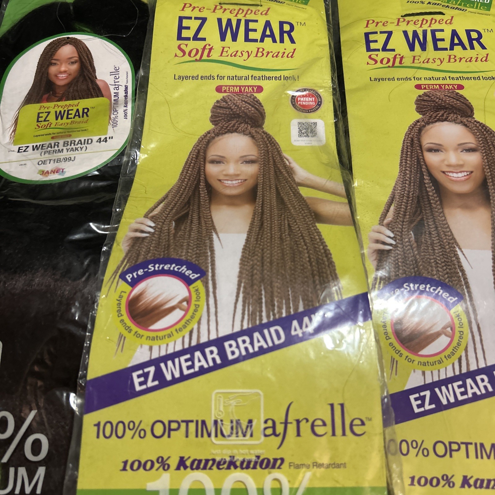 X-Pression Ez Wear Braid Hair 100% Kanekalon 44″ Janet LOT Of 4 NIP