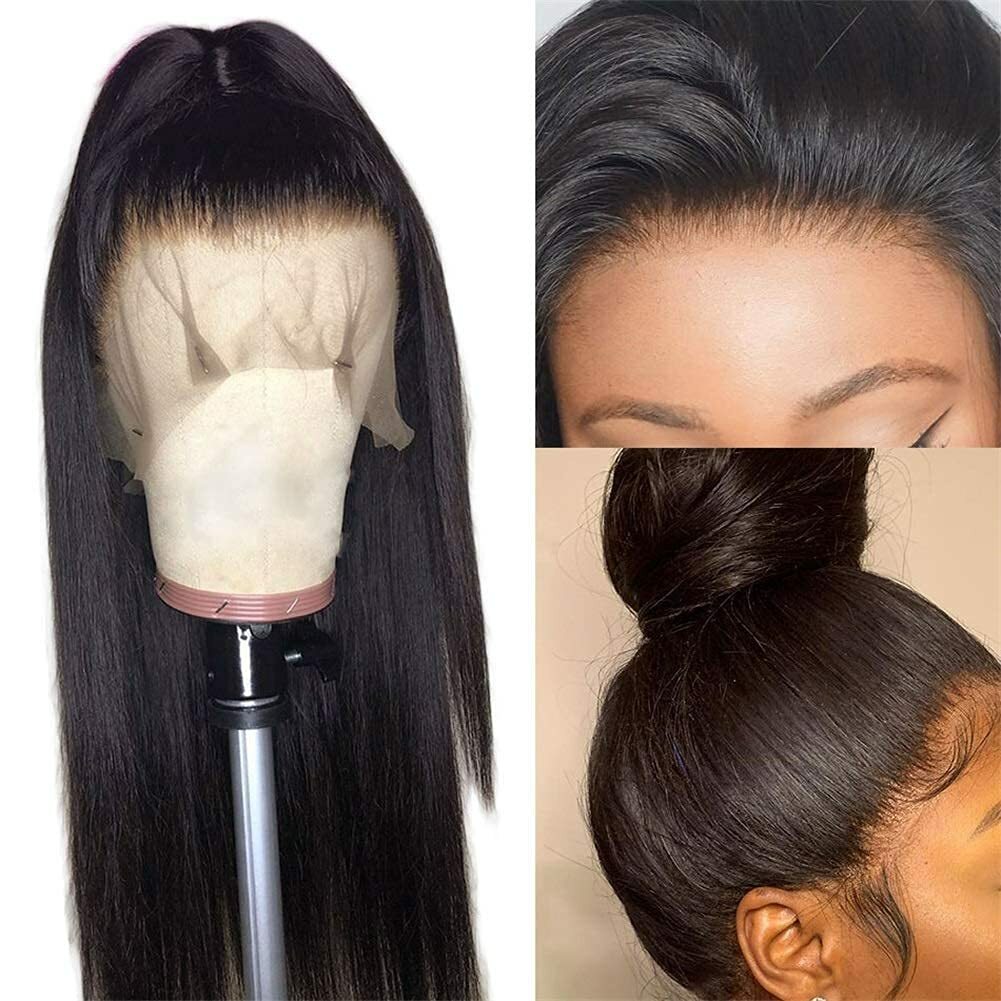 Full Lace Wigs HD Lace Straight 360 Lace Frontal Wigs Remy Brazilian Human Hair