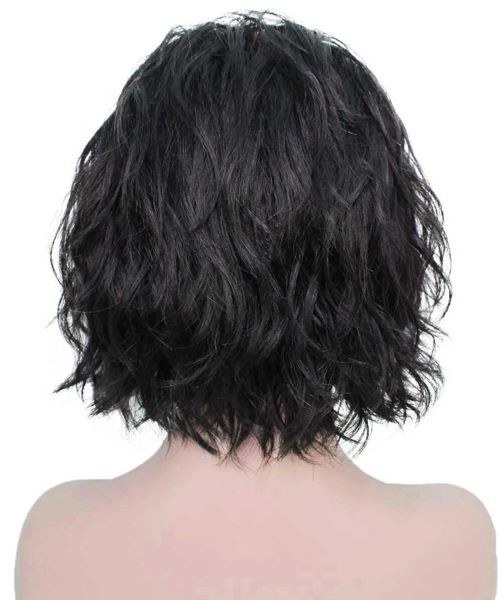 Marlene – Srraight Kanekalon Synthetic Fiber Full Wig, 4-10 in, Black