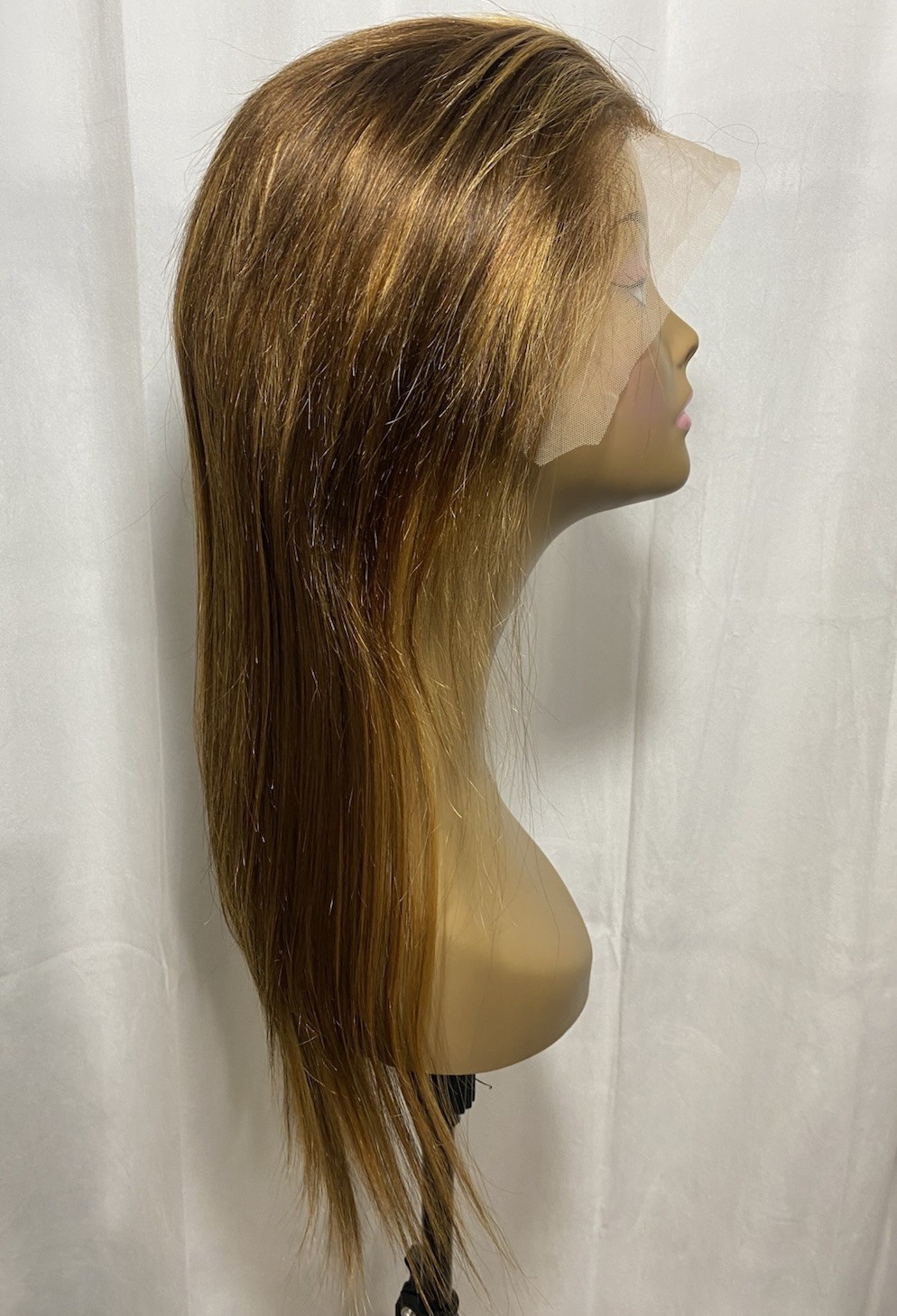 24 Inch 4/27 Ombre Honey Blonde Highlight 13×4 Lace Front Wig Human Hair Glueles