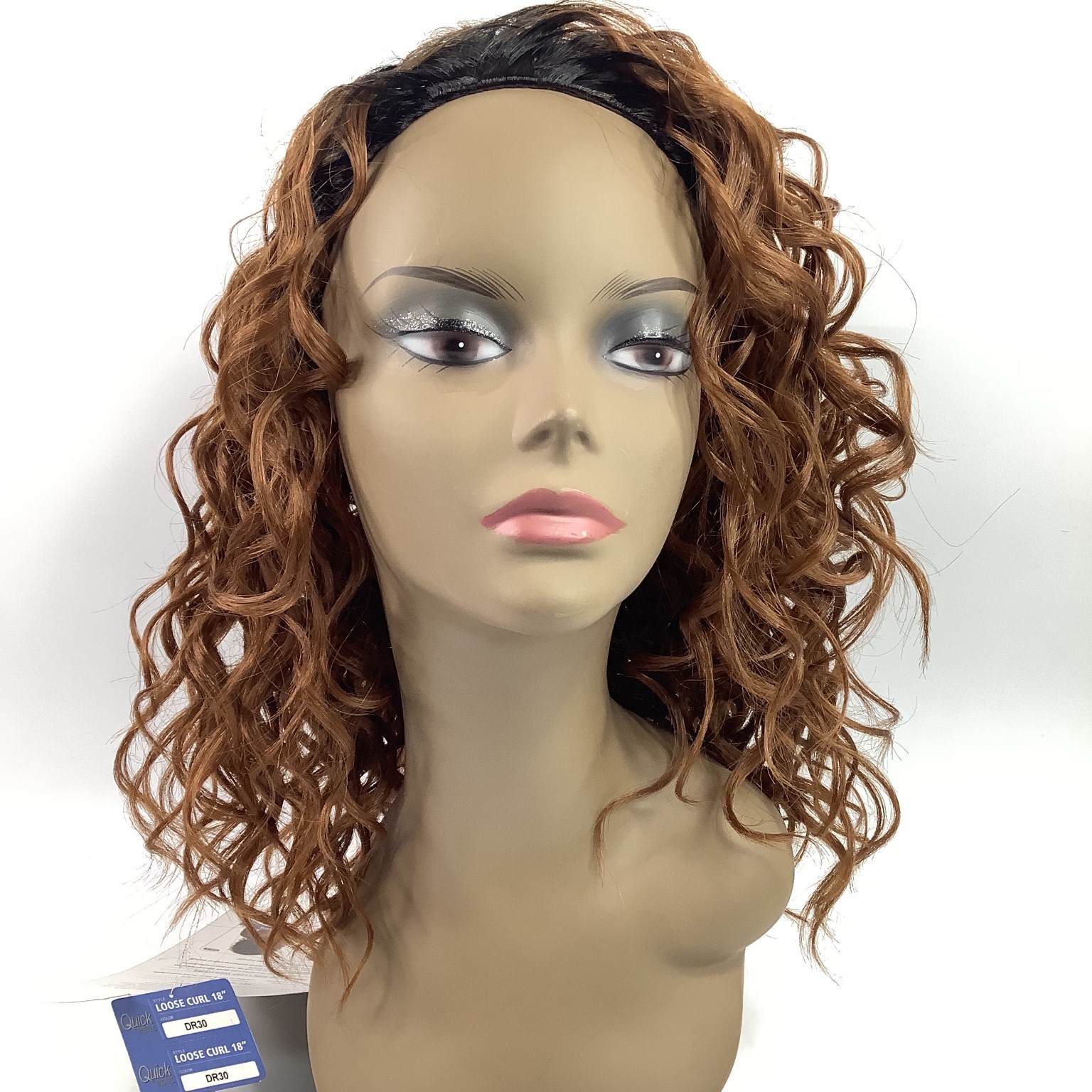 Outre Quick Weave Half Wig Loose Curl 18″ Wet & Wavy DR30 Synthetic