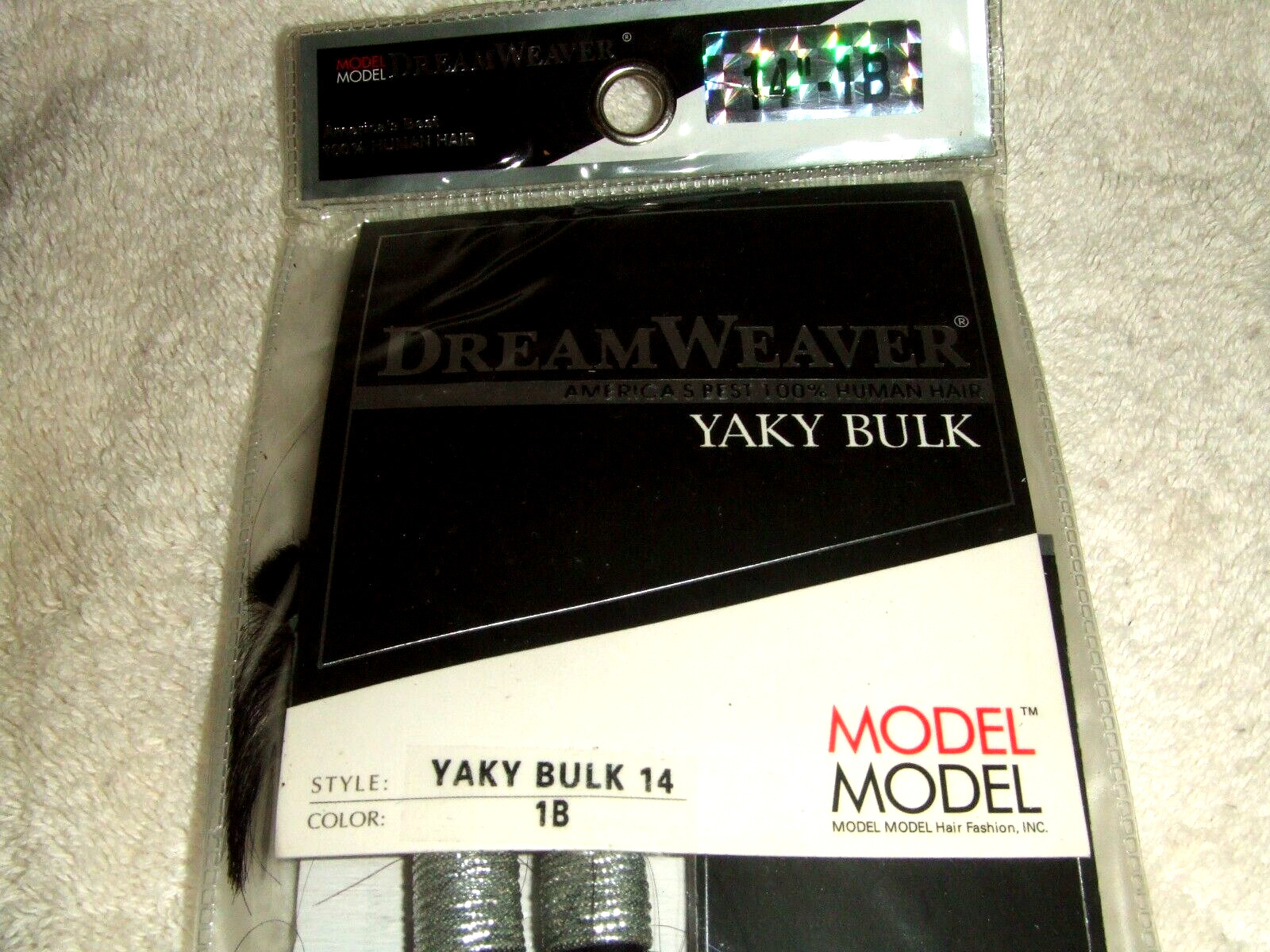DreamWeaver Model Model Yaky Bulk 14″ 1B ~ 100% Human Hair ~ New
