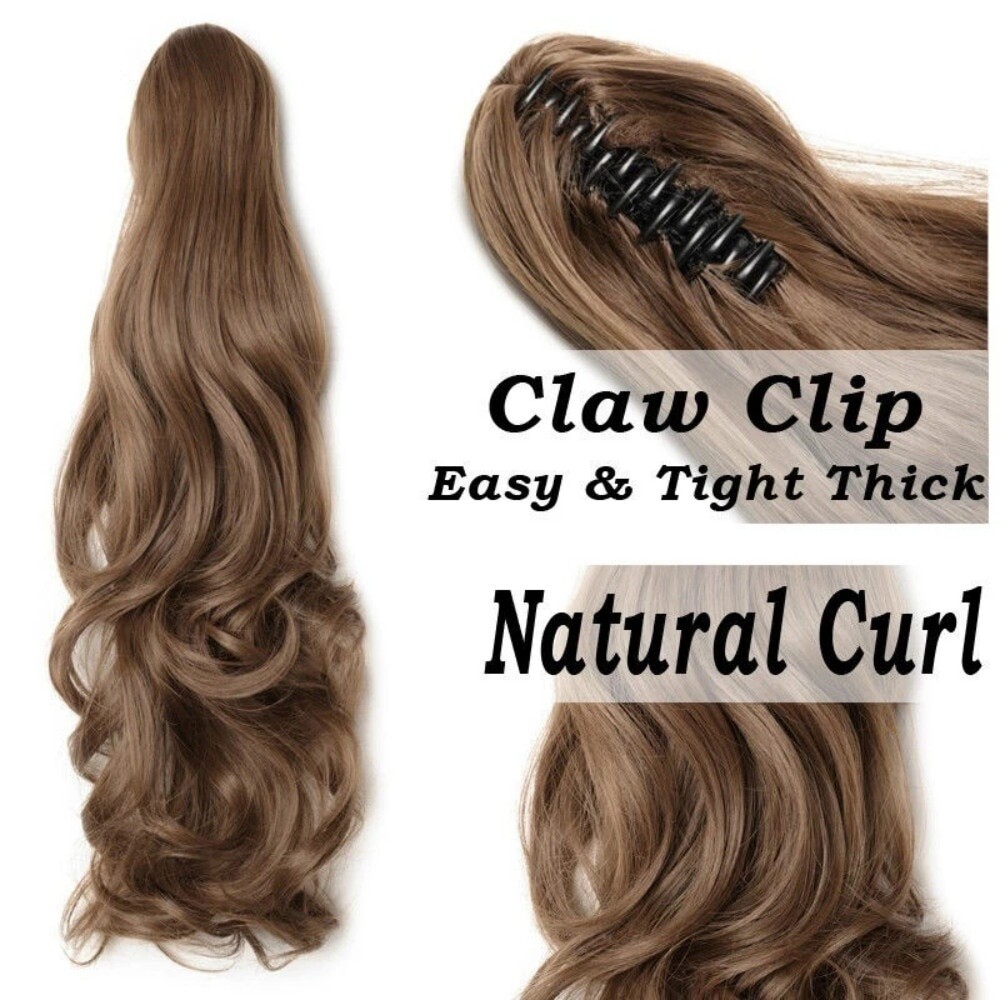 12Inch Short Curly Synthetic Ponytail Clip In Hair Extensions PonyTail Hairpiece