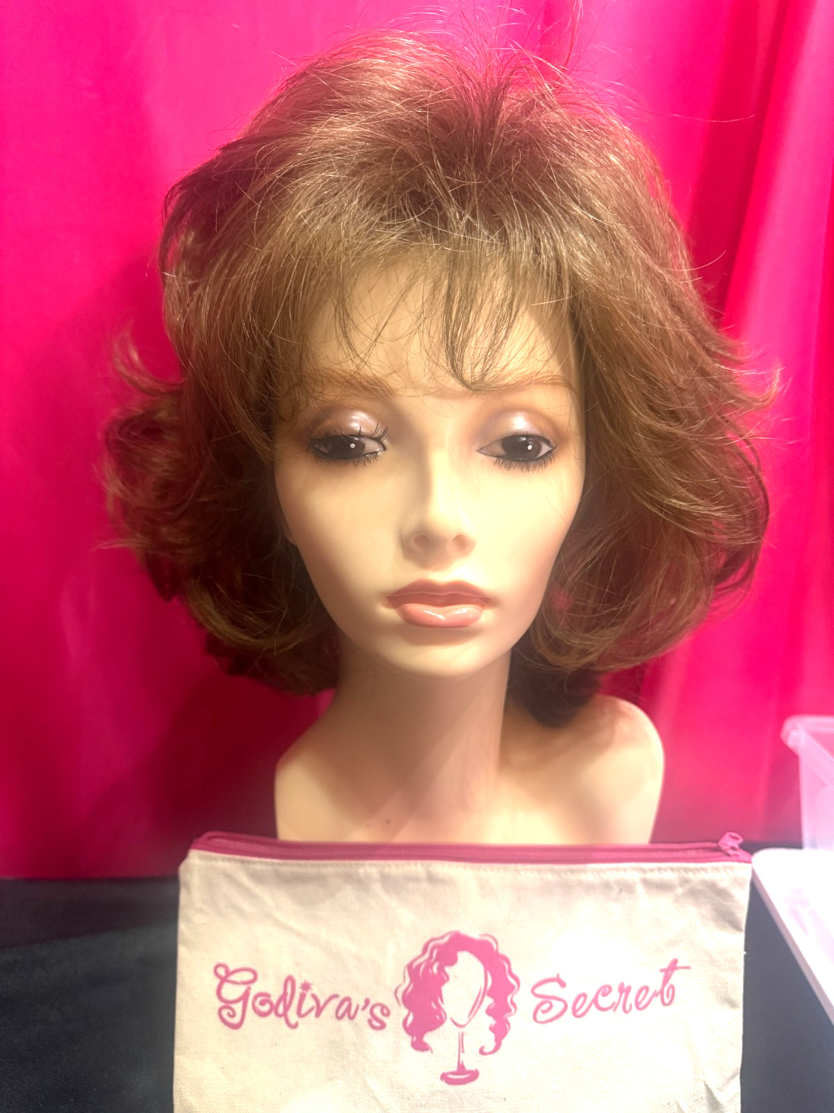 Godiva’s Secret Wigs “Farrah Wig” Honey Wheat TRIMMED SEE PHOTOS