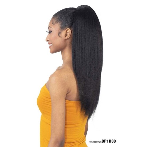 Silk-pressed, natural hair style-Natural pressed yaky