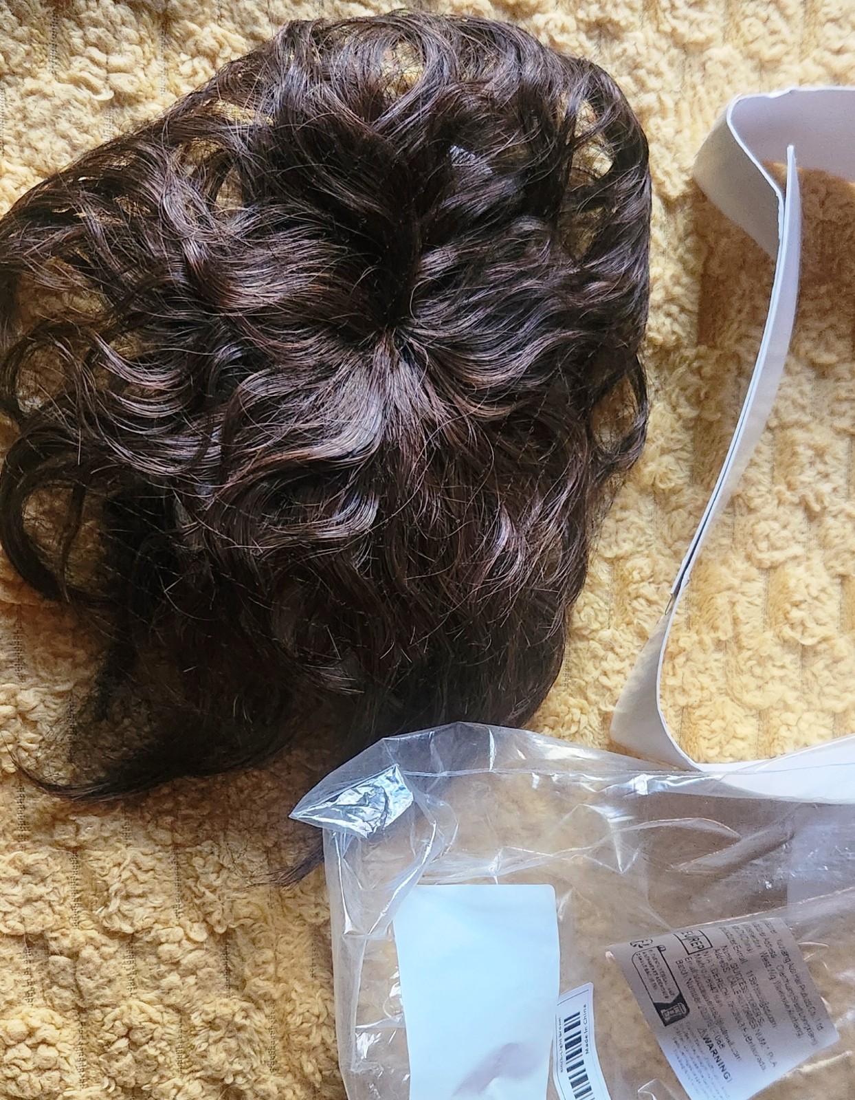 NEW Synthetic High Density Natural look slightly curled Clip-In Hair Topper