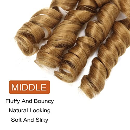 French Curly Braiding Hair 12 Inch 8 Packs Curly 12 Inch/Pack of 8 Blonde