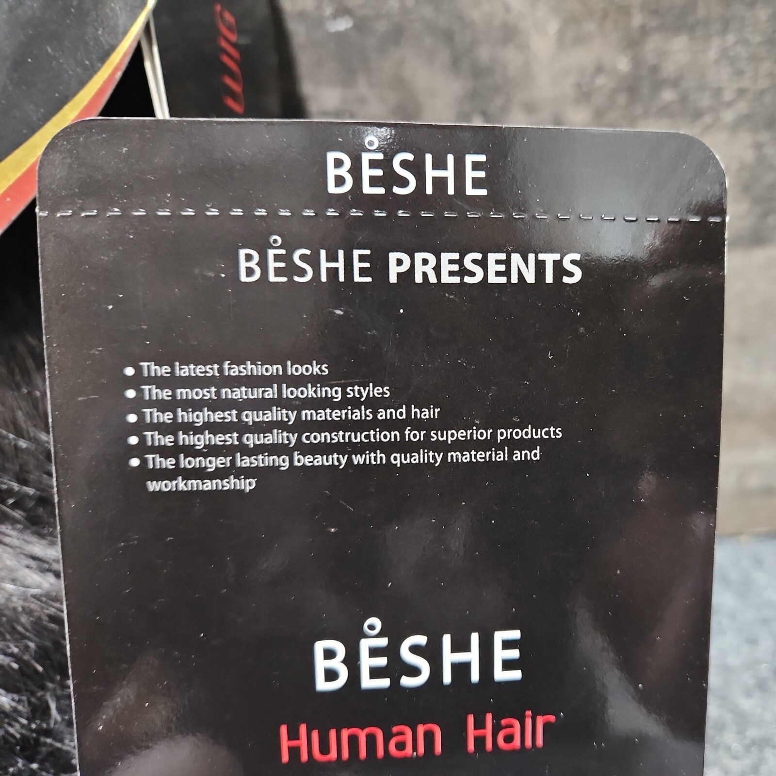 Beshe Human Hair Wig HH Bada Color 1 Black