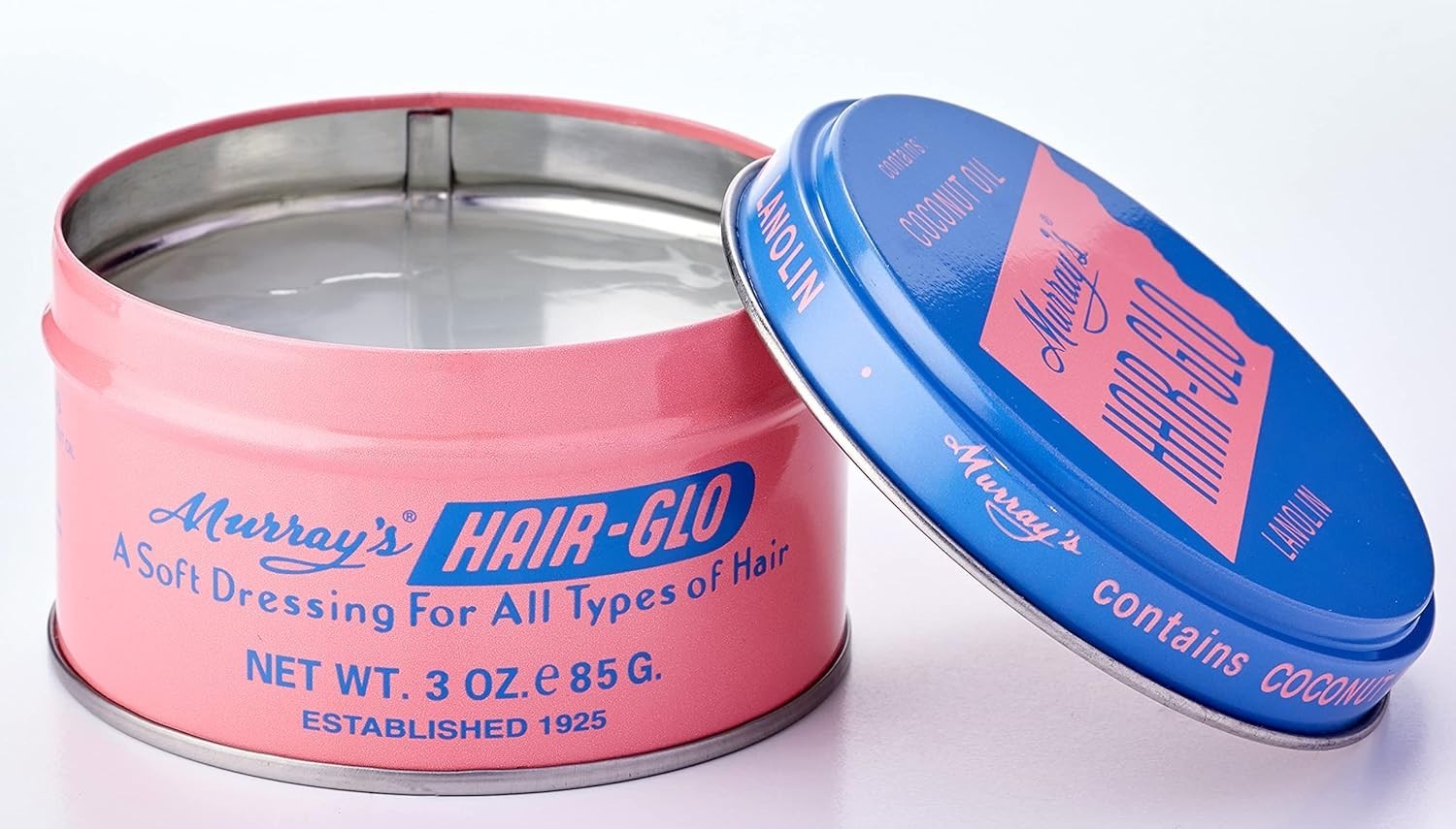 Hair Glo High Shine Pomade – Coconut Oil Infused, 3 Oz, Ideal for All Hair Types