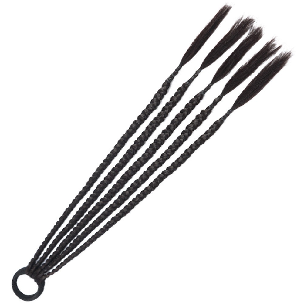 Long Braided Ponytail Extension with Hair Tie for Thin Thick Long or Short Hair