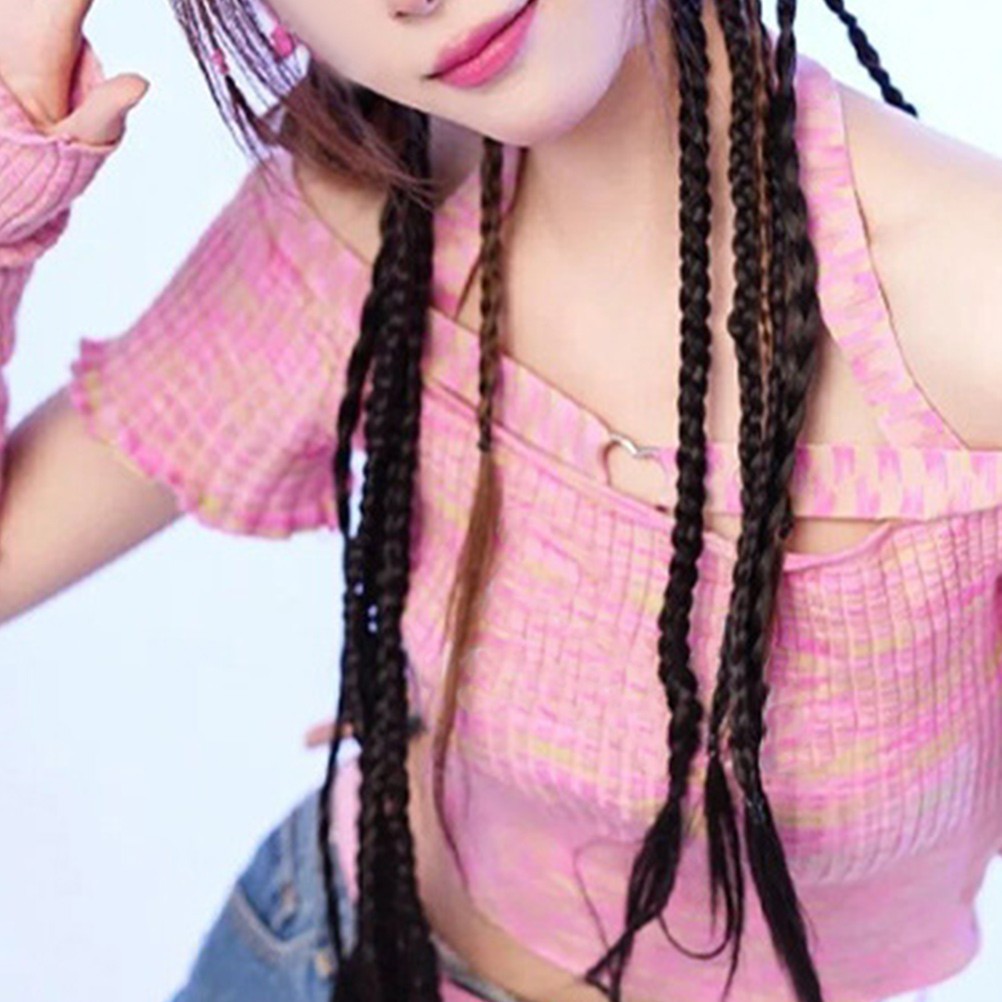 Long Braided Ponytail Extension with Hair Tie for Thin Thick Long or Short Hair