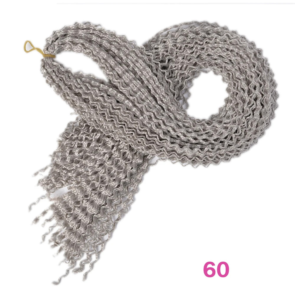 Zizi Curly Wave 28 Inch Long Synthetic Crochet Braiding Hair Extensions Thin