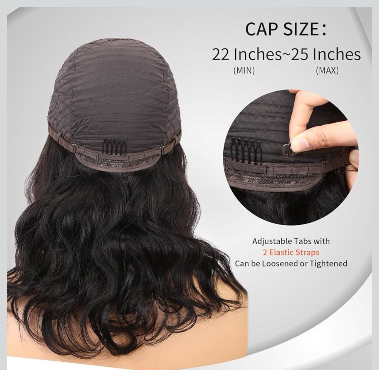 Wingee 100% Virgin Human Hair Natural Black 18 Inch