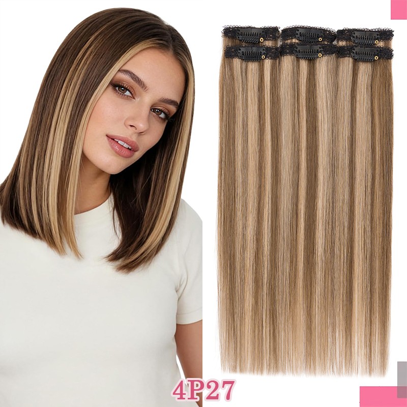 Real Remy Human Hair Extensions 6pcs Single Mini Clip in 10 inch 12 inch 14 inch