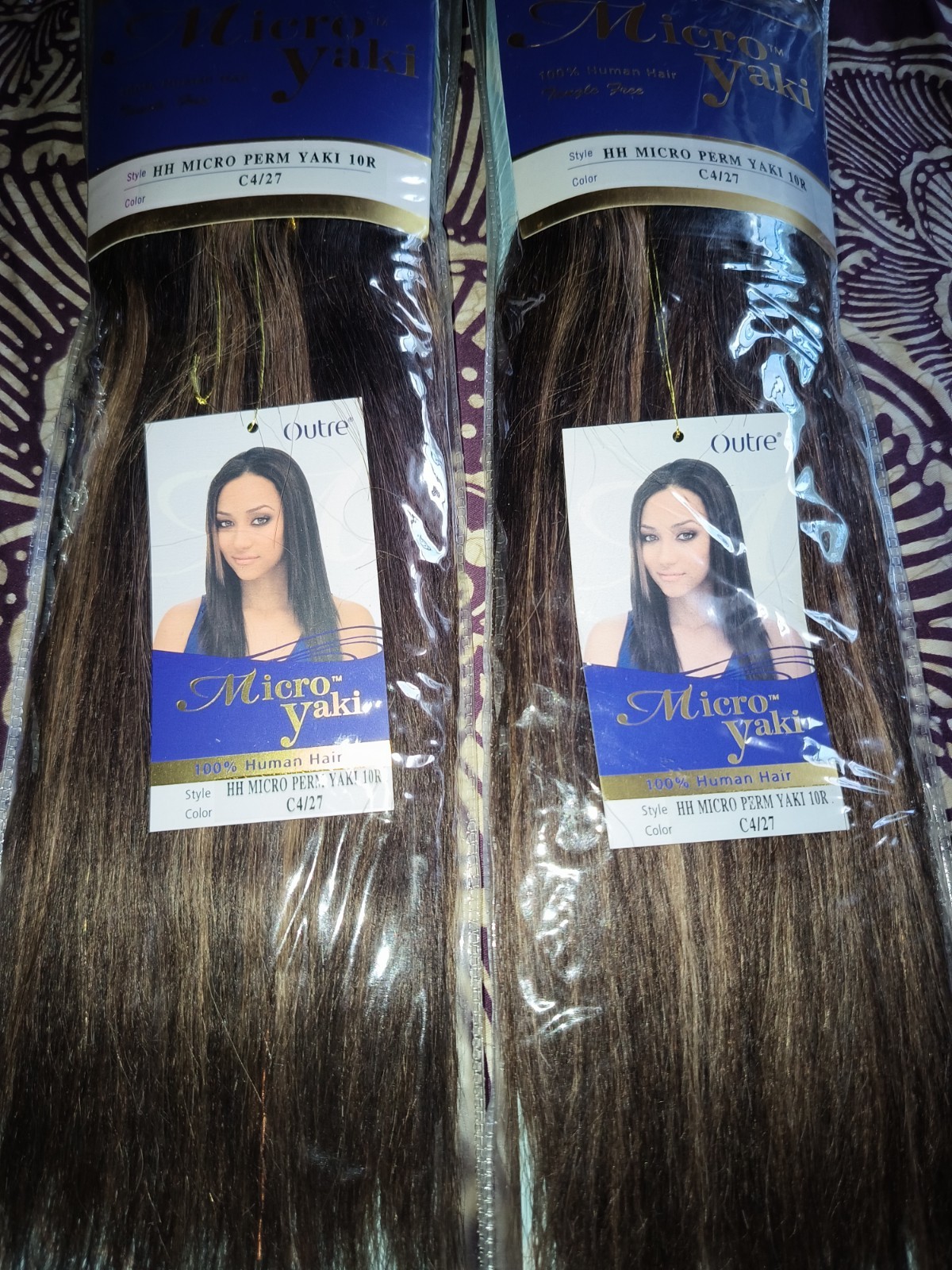 Outre Micro Perm Yaki (2 pks) 100% Human Hair 10″ * 4/27 * Tangle Free * NEW *