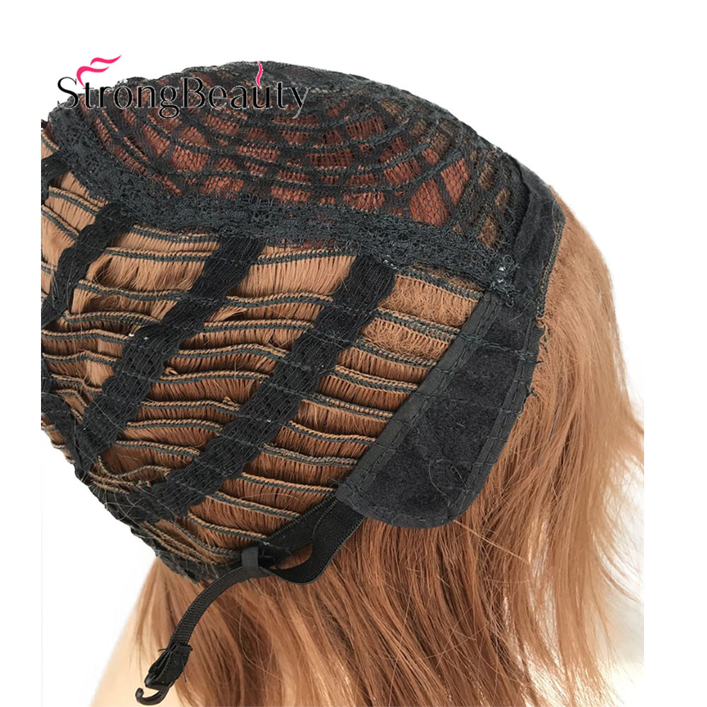 Short Brown Red Ombre Layered Anime Wig Synthetic Cosplay Hair Wig Unisex