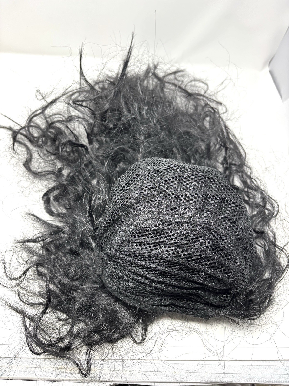 Punk Rock Long Messy Black Heavy Metal Hair Band Wig for 70’s 80’s Cosplay