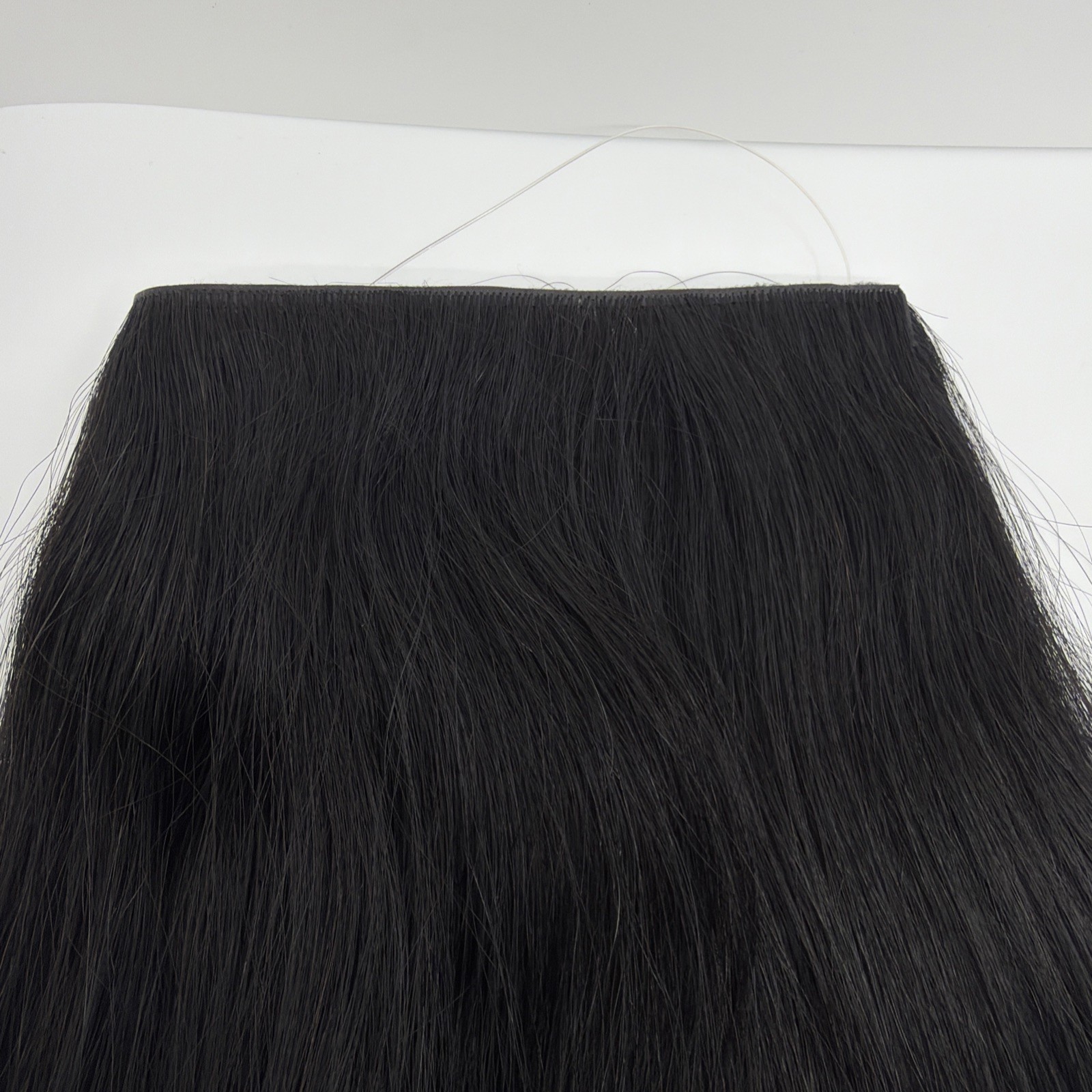 Bellami Halo Pro Hair Extension 20” Jet Black #1 Open Box Styled Once Remy Hair