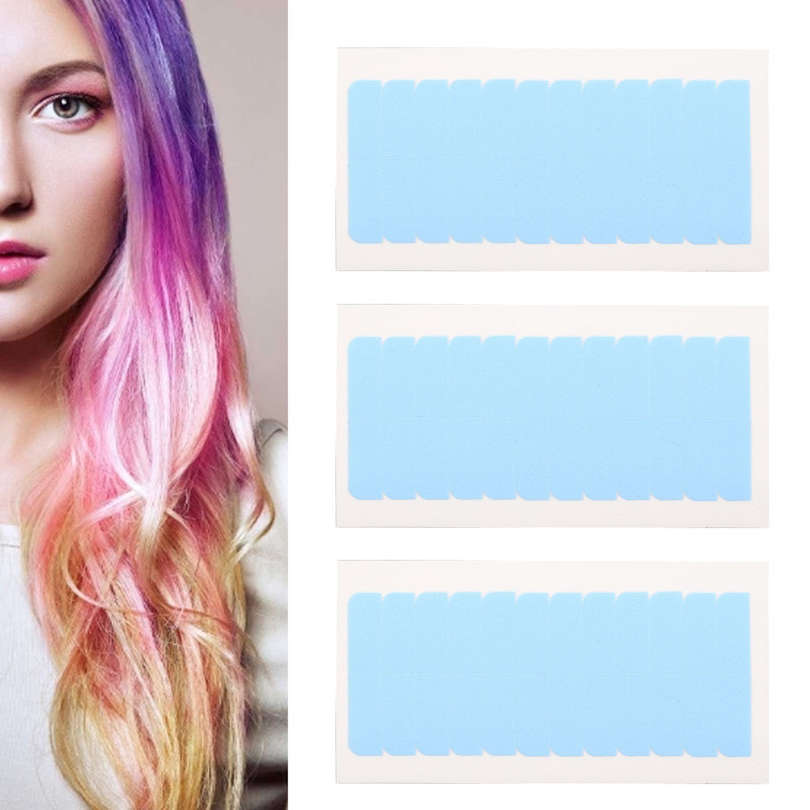 240pcs Hair Extension Tape Double Sided Extension Tapes Tabs Water Resistant