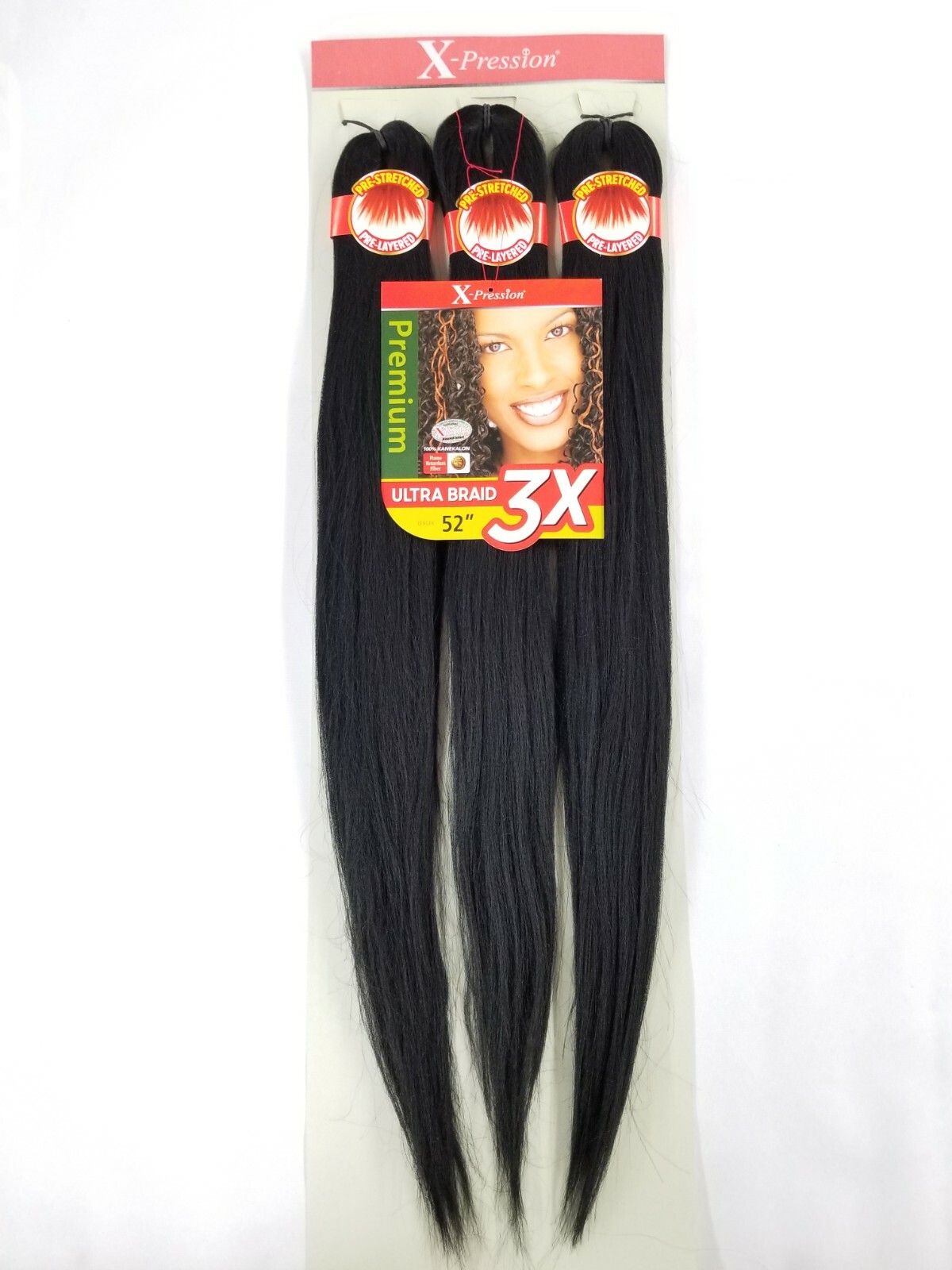 OUTRE Braids X-Pression Kanekalon 3X Ultra Pre-Stretched Braid 52″