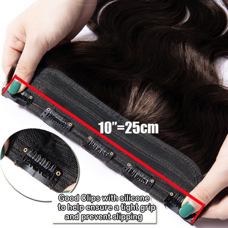 Soft Silky One Piece 100% Remy Human Hair Clip In 3/4 Full Head Extensions THICK