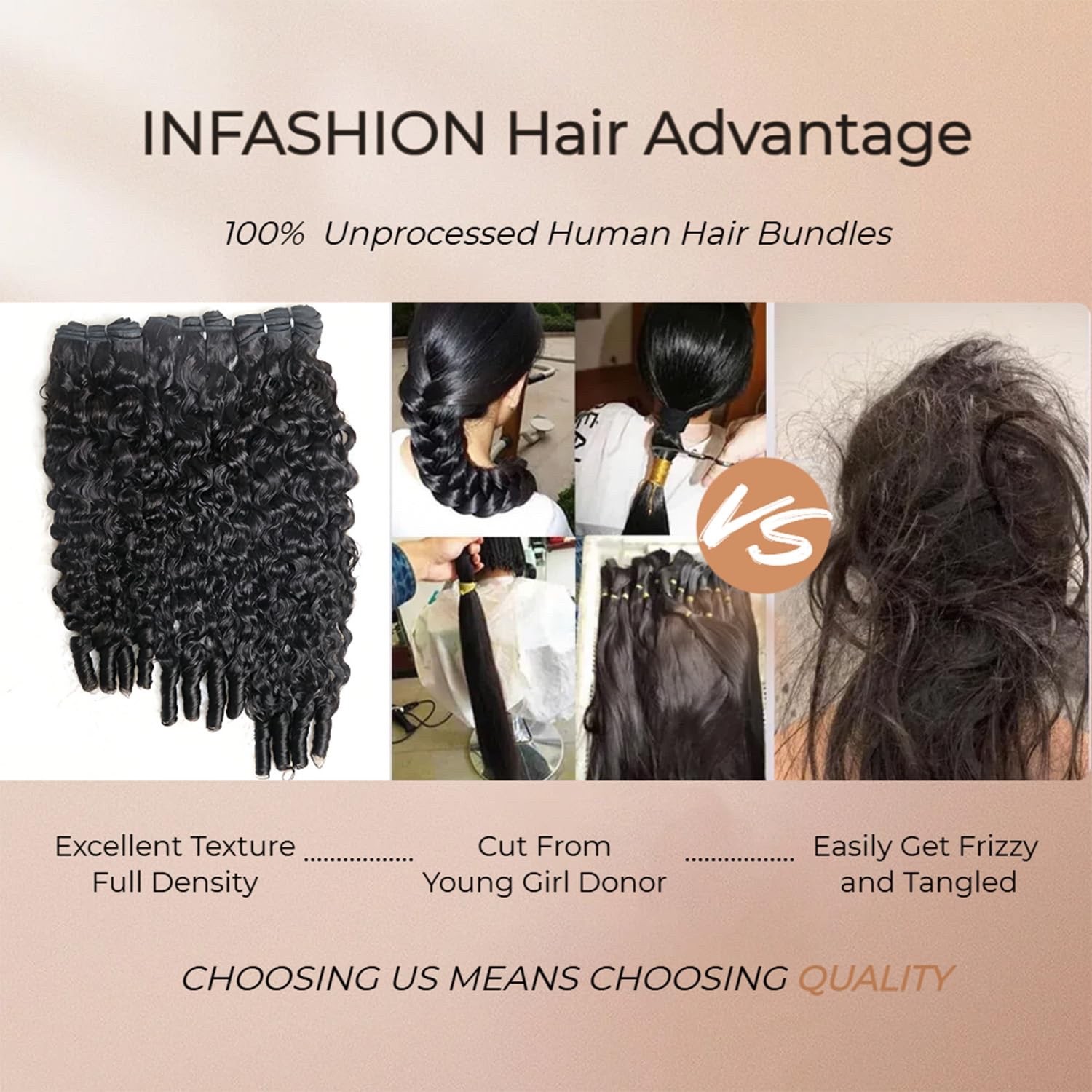 14A Burmese Curly Bundles Human Hair 16 16 16 Inches, 100% Unprocessed Virgin Wa