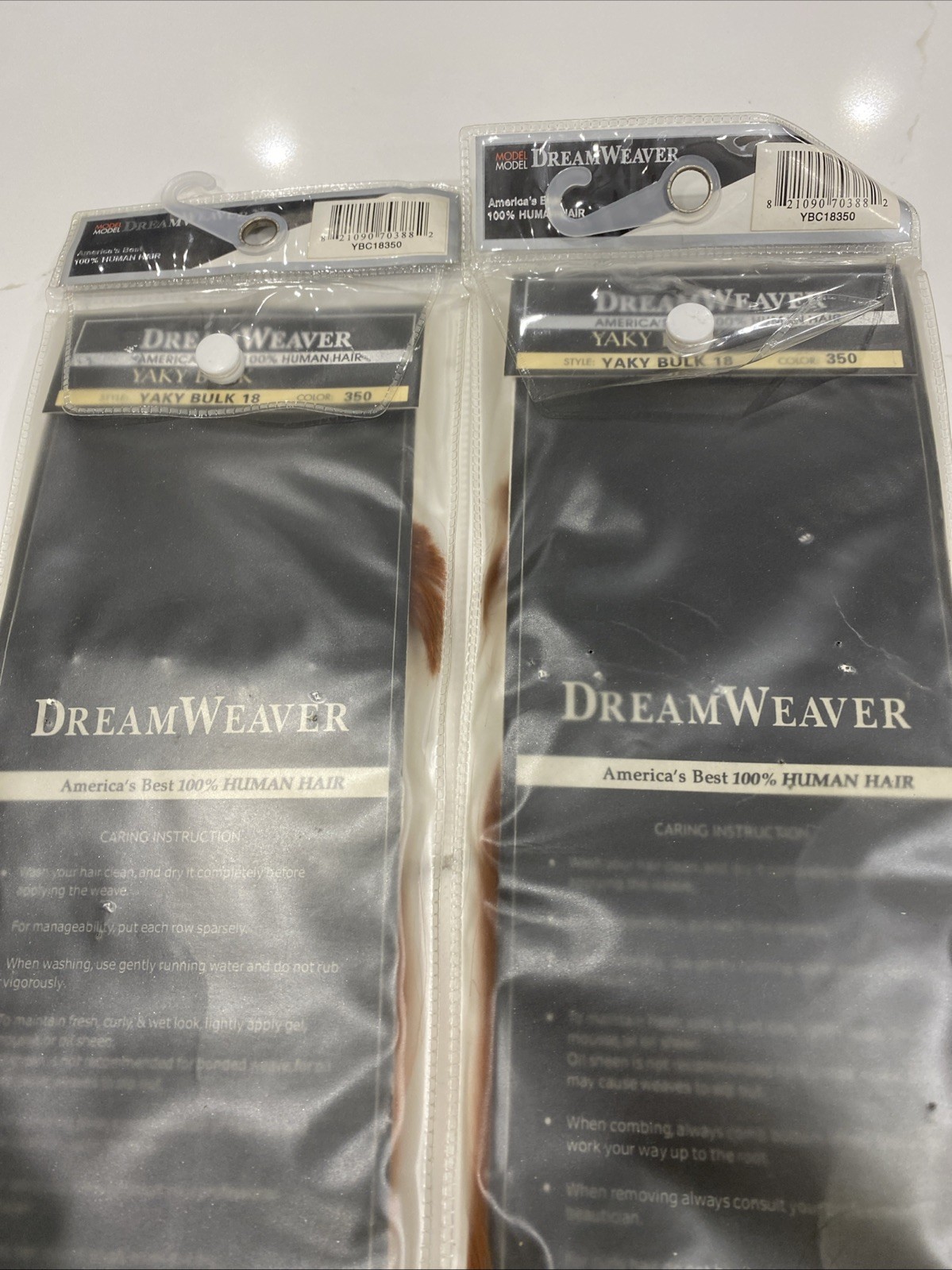 Human Hair Weave ModelModel Dream Weaver Yaky (18 Inch (Pack of 2) 350