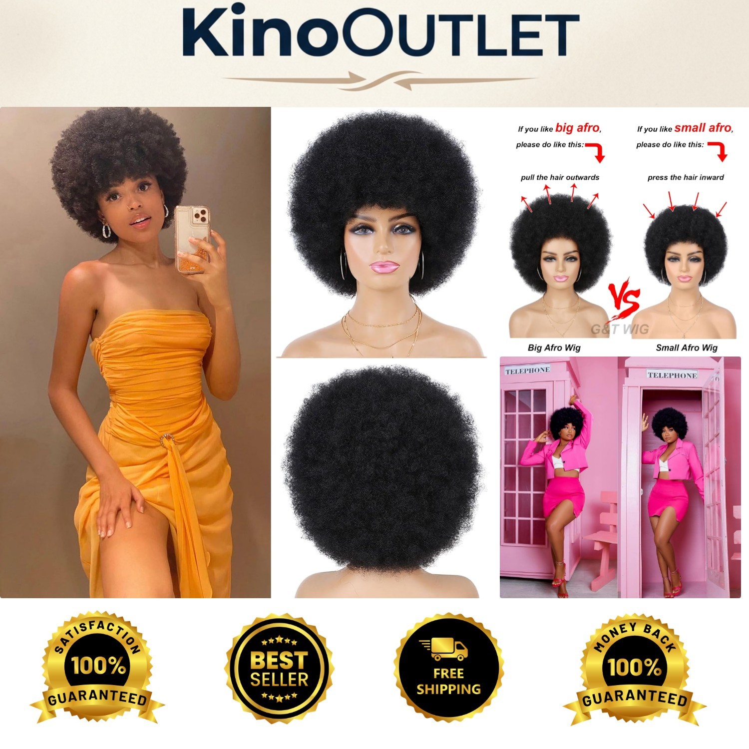 Stylish Synthetic Afro Wig for Women – Coily Hair, Perfect for Cosplay & Parties