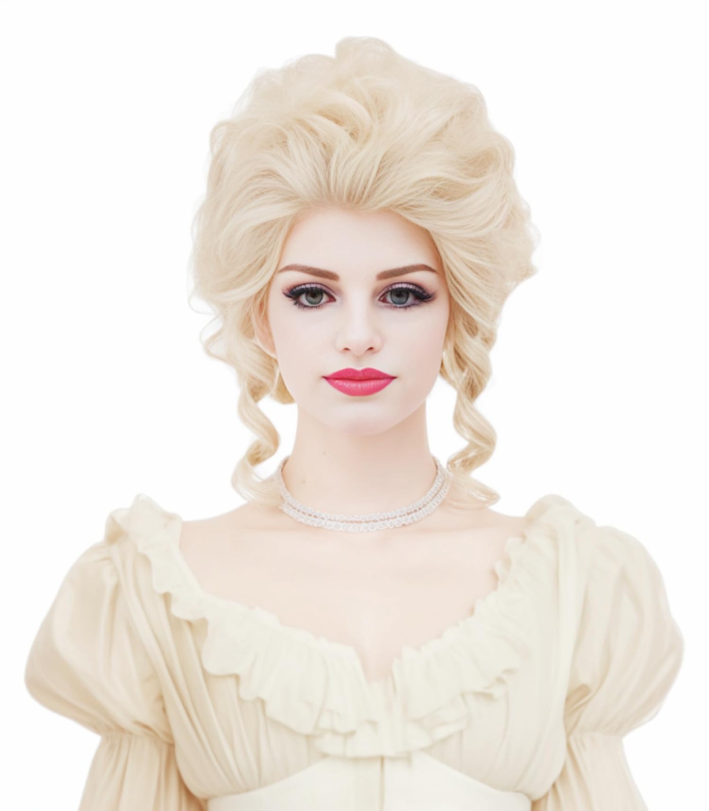 Short Wavy Blonde Wig Big Bouffant Beehive Wigs for Women fits 70s 80s Costum…