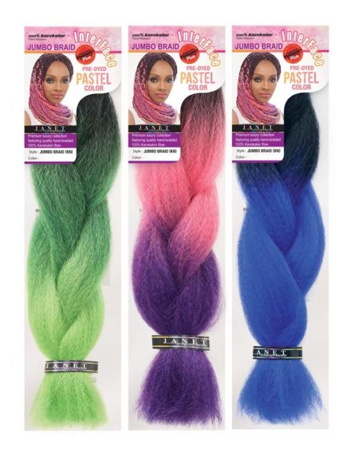 Janet Collection Ombre Braiding Hair Kanekalon – Pastel Jumbo Braid Two Tone