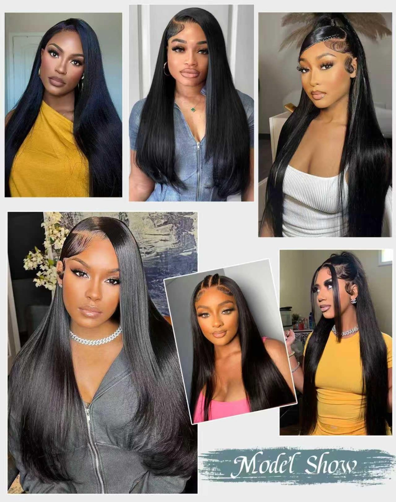 30″ Straight Human Hair Wig 13×6 HD Lace Front, 200 Density, Tangle-Free, Natura