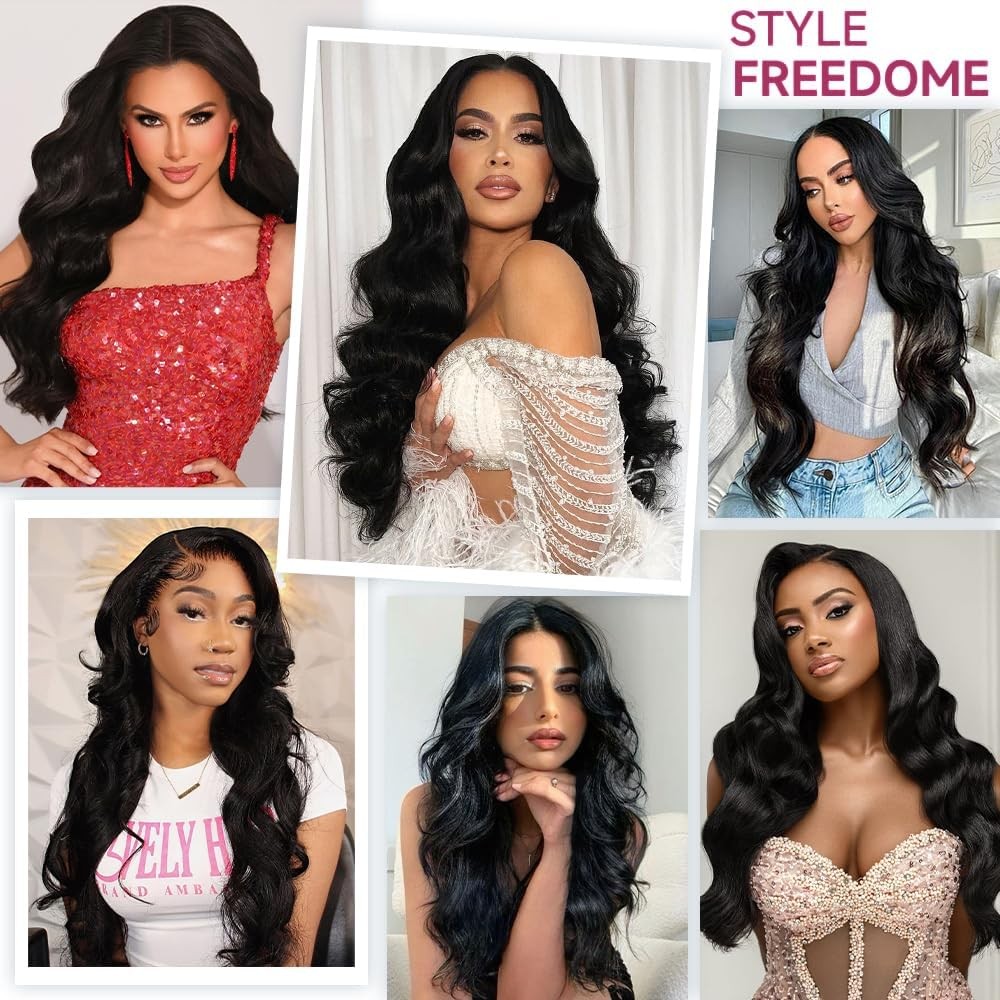 Beworthair 13X6 Body Wave Lace Front Wigs Human Hair Pre Plucked 220 Density Hd