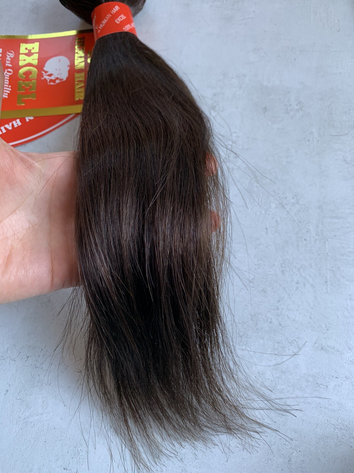 100% Human Weaving Hair by Excel, Silky Straight Smooth Texture 13-14″ Long! #2