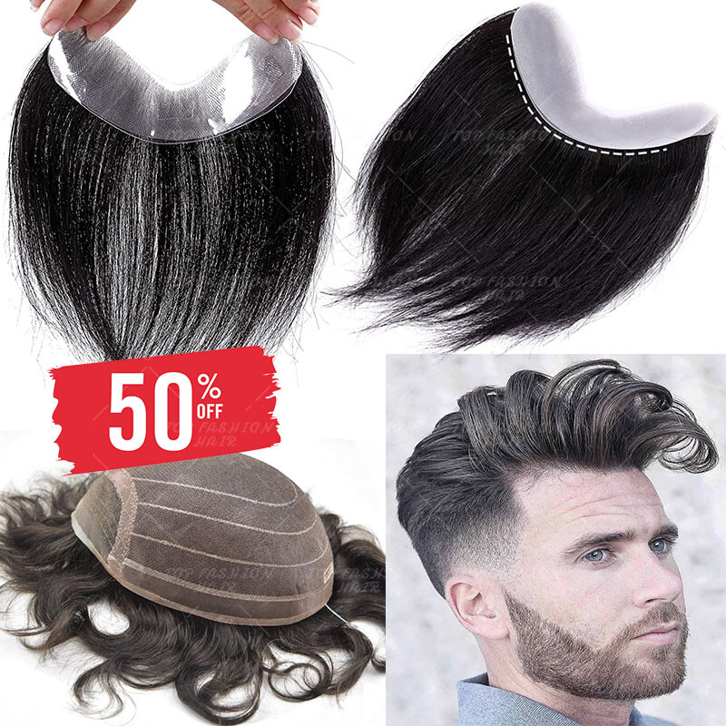 Hairpieces Men Human Hair Fine Mono LACE Toupee Mens Wig Replacement System LACE