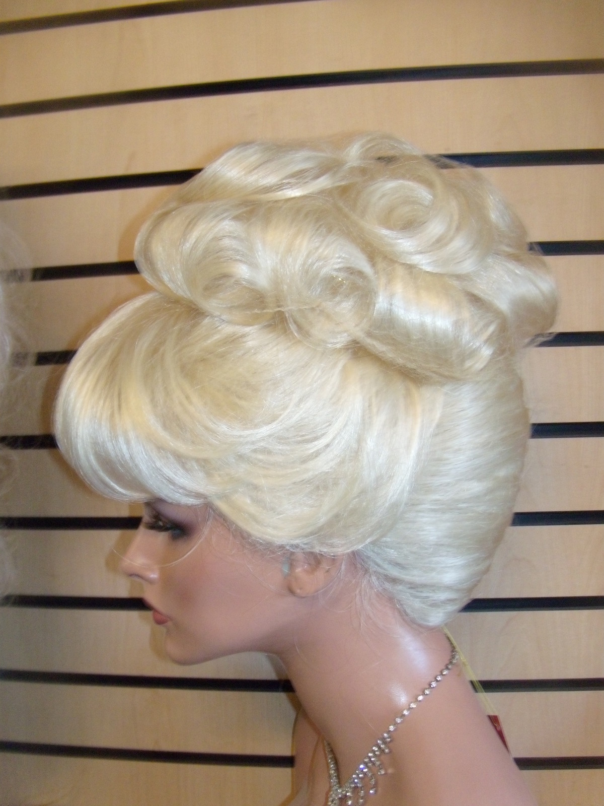 VEGAS GIRL WIGS CINDERELLA STYLE SMOOTH GLOSSY UPDO FRENCH TWIST SOFT CURLS