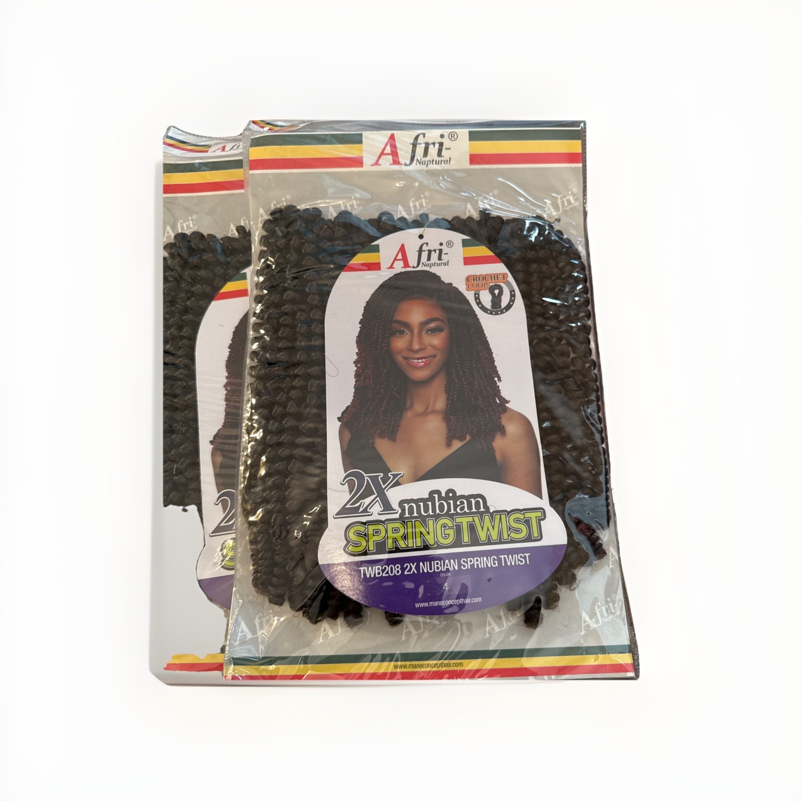 African Naptural Nubian Spring Crochet Loop Color 4, Hair. 5-packs. New Packs