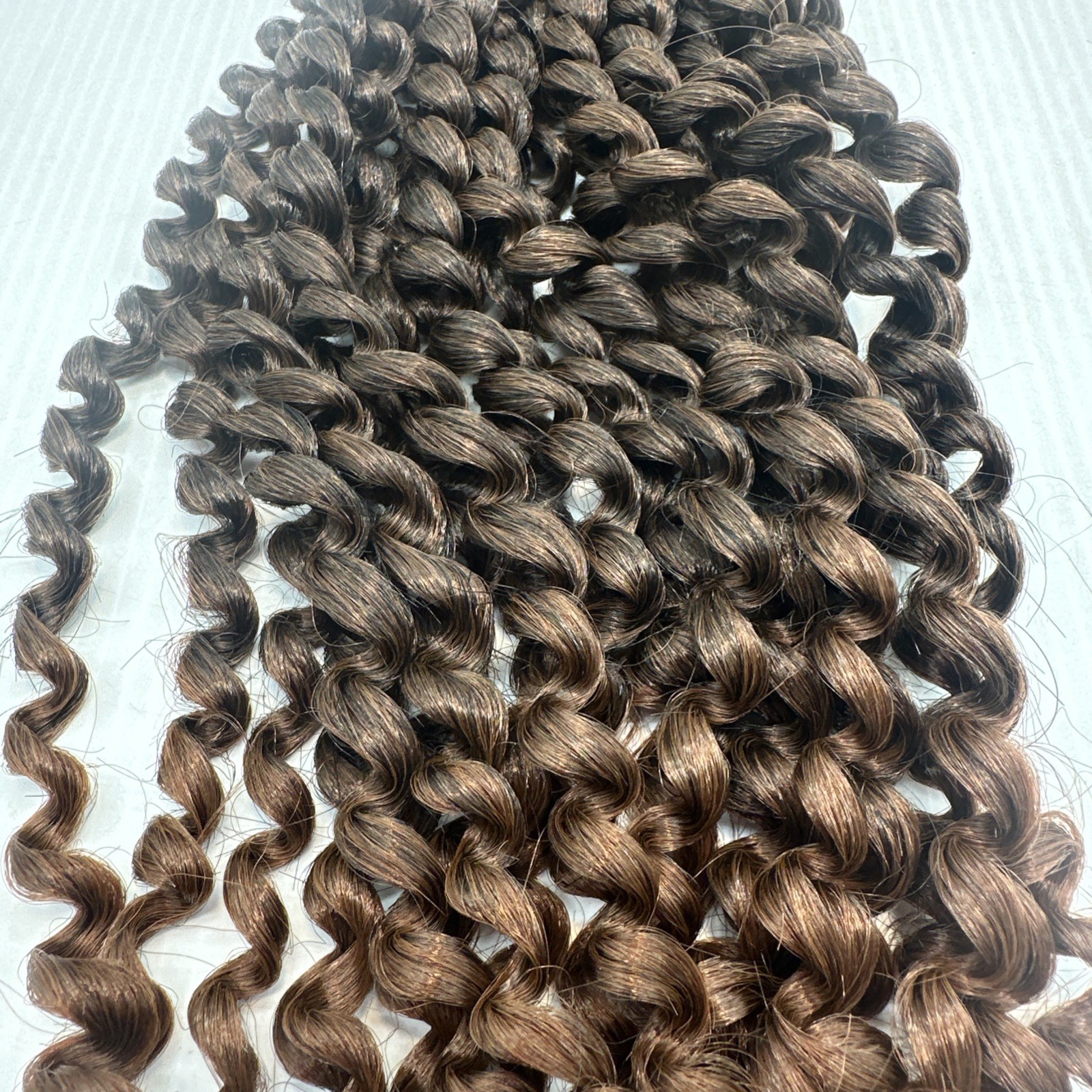 5 Packs Twist Crochet Hair 12 Inch Pre Looped Brown/ Dark Brown Synthetic {NN}