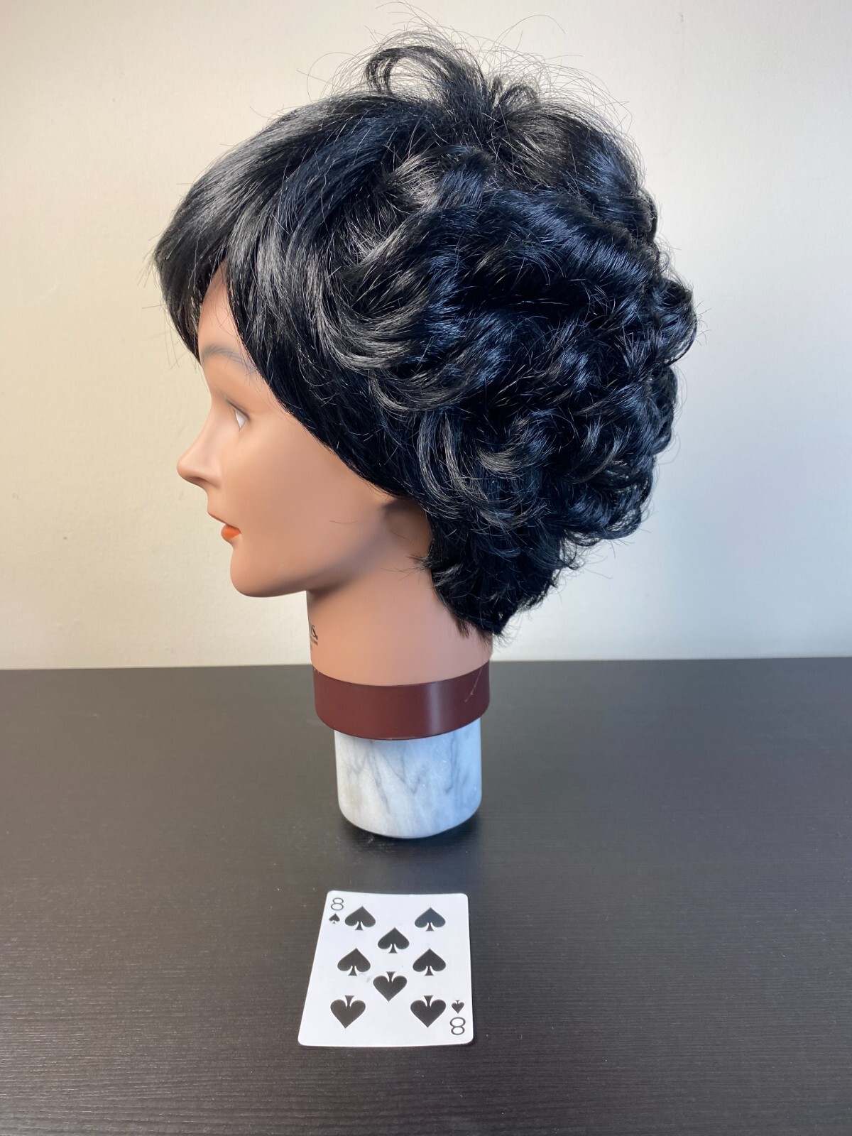 Vanessa by 5th Ave Asymmetrical Pixie Black Wig 90’s Change of Hairstyle/Costume